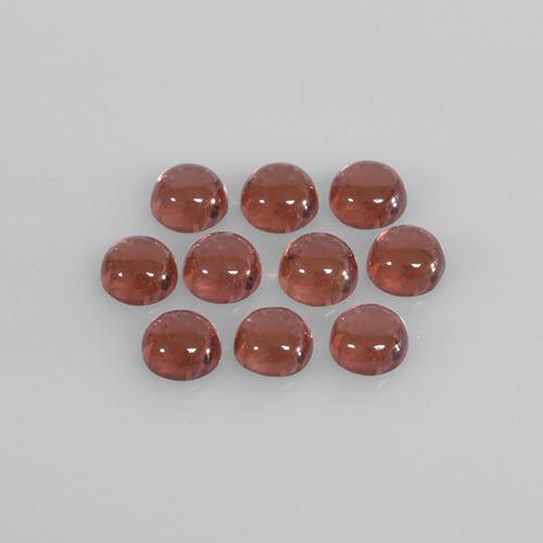 Granato almandino naturale rosso da 1,85 ct, taglio rotondo, trasparente