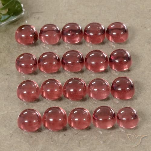 Gemme di Granato Almandino Vino Rosso Profondo naturale da 4.15 ct, Rotondo, Trasparente