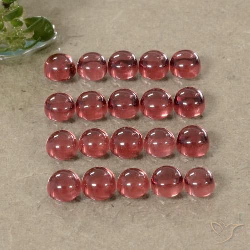 Gemme di Granato Almandino Vino Rosso Profondo naturale da 4.15 ct, Rotondo, Trasparente