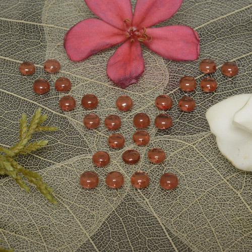 Gemme di Granato Almandino Rosso medio-scuro naturale da 4.27 ct, Taglio rotondo, Trasparente