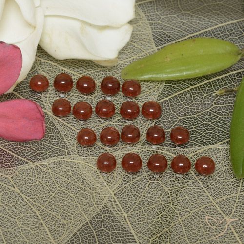 4.17ctw Naturale Rosso medio Granato Almandino, Rotondo, Trasparente