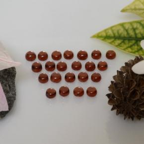 Gemme di Granato Almandino Ribes Rosso naturale da 4.46 ct, Taglio rotondo, Trasparente