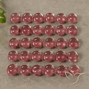 Gemme di Granato Almandino Rosso scuro naturale da 5.33 ct, Rotondo, Trasparente