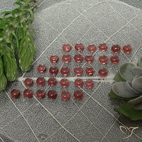 5.95ctw Naturale Rosso scarlatto chiaro Granato Almandino, Rotondo, Trasparente