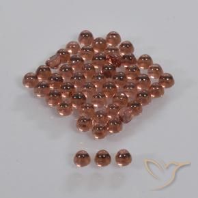 Gemme di Granato Almandino Rosso scuro naturale da 3.47 ct, Taglio rotondo, Trasparente