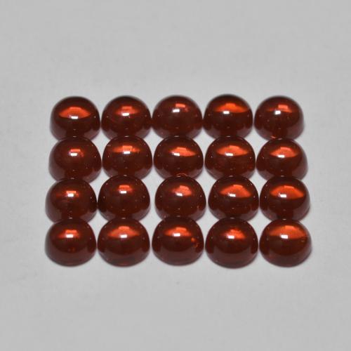 Gemme di Granato Almandino Rosso brillante naturale da 3.94 ct, Taglio rotondo, Trasparente