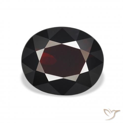 3.57ct Naturale Rosso scuro Granato Almandino, Ovale, VVS-VS