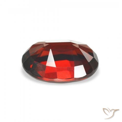 Granato Almandino Rosso scuro naturale da 3.14 ct, Ovale, VVS-VS