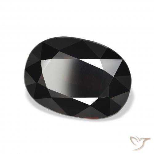 Granato Almandino Rosso nerastro naturale da 10.22 ct, Ovale, VVS-VS