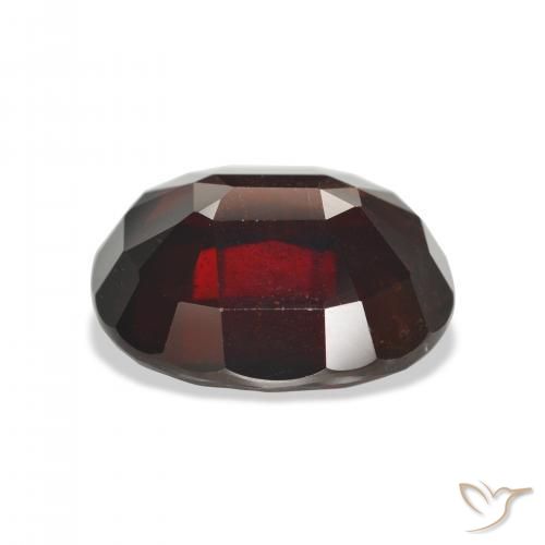 Granato Almandino Rosso nerastro naturale da 18.33 ct, Ovale, VVS-VS