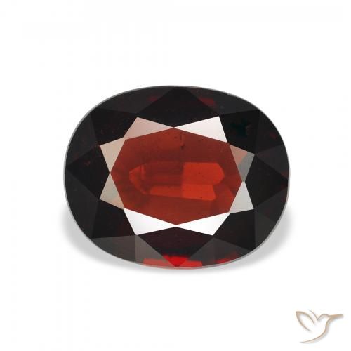 2.85ct Naturale Rosso scuro Granato Almandino, Ovale, VVS-VS
