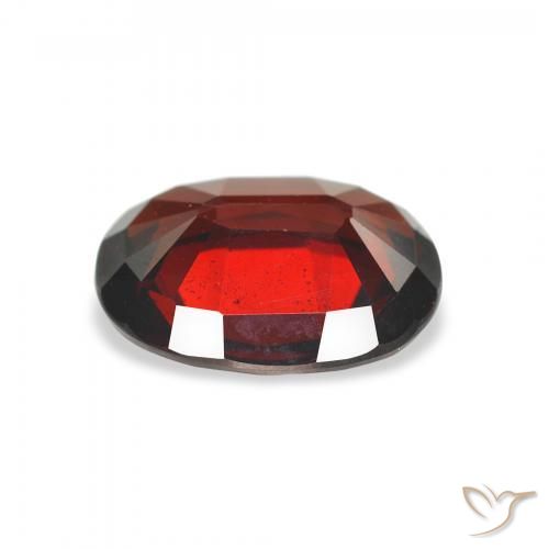 Granato Almandino Rosso scuro naturale da 2.85 ct, Ovale, VVS-VS