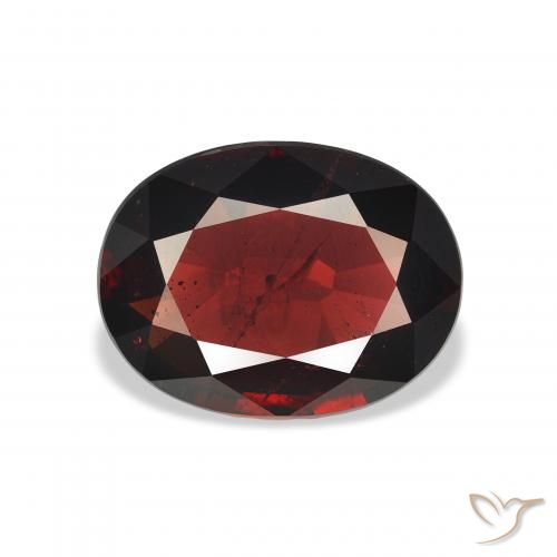 4.83ct Naturale Rosso Sangue Profondo Granato Almandino, Ovale, VS
