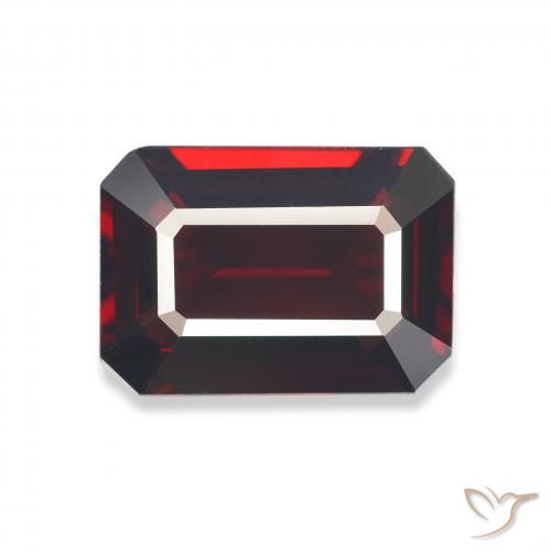 6.03ct Naturale Rosso scuro Granato Almandino, Taglio smeraldo, VVS-VS