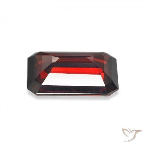 Granato Almandino Rosso scuro naturale da 6.03 ct, Ottagonale / Taglio smeraldo, VVS-VS