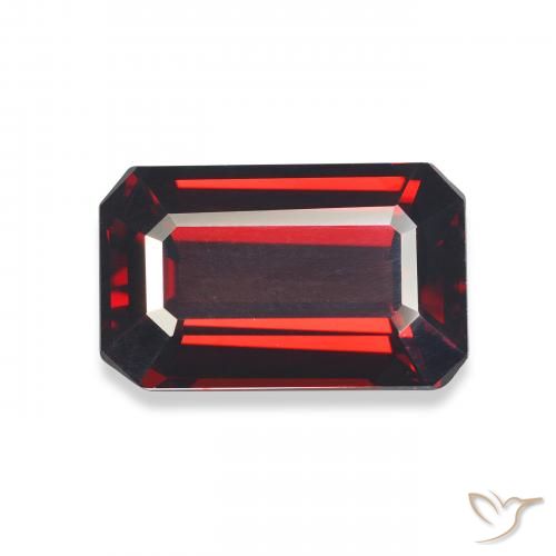 6.40ct Naturale Rosso scuro Granato Almandino, Taglio smeraldo, VVS-VS