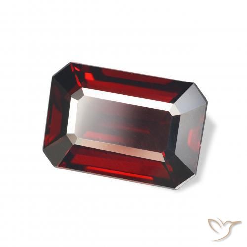 Granato Almandino Rosso scuro naturale da 5.50 ct, Ottagonale / Taglio smeraldo, VVS-VS