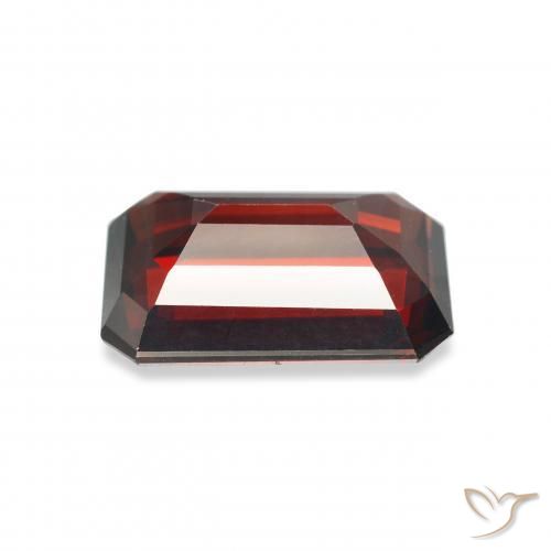 Granato Almandino Rosso scuro naturale da 5.50 ct, Ottagonale / Taglio smeraldo, VVS-VS
