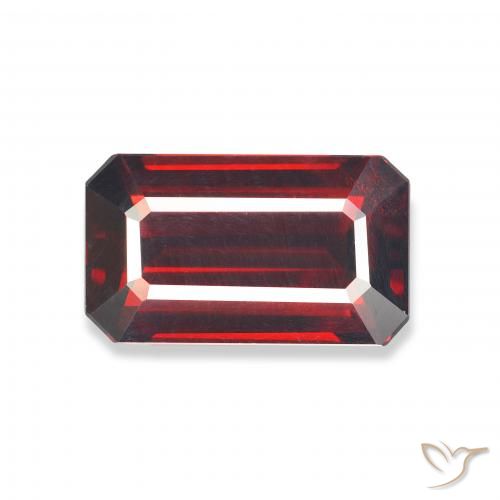 6.08ct Naturale Rosso scuro Granato Almandino, Taglio smeraldo, VVS-VS