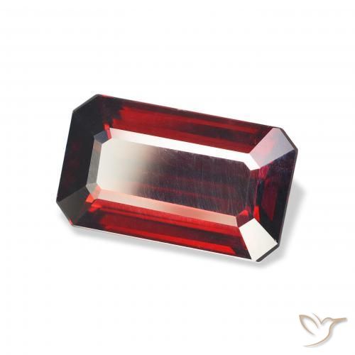 Granato Almandino Rosso scuro naturale da 6.08 ct, Ottagonale / Taglio smeraldo, VVS-VS