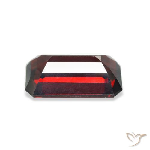 Granato Almandino Rosso scuro naturale da 7.60 ct, Ottagonale / Taglio smeraldo, VVS-VS