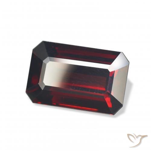 Granato Almandino Rosso scuro naturale da 10.32 ct, Ottagonale / Taglio smeraldo, VVS-VS
