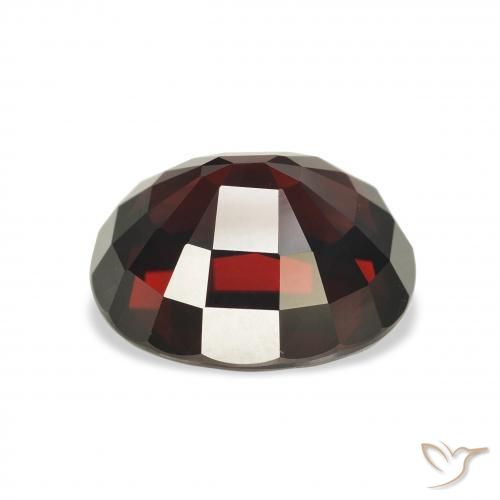 Granato Almandino Rosso scuro naturale da 7.90 ct, Ovale, VVS-VS
