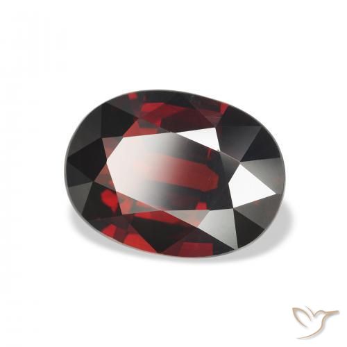Granato Almandino Rosso scuro naturale da 4.09 ct, Ovale, VS