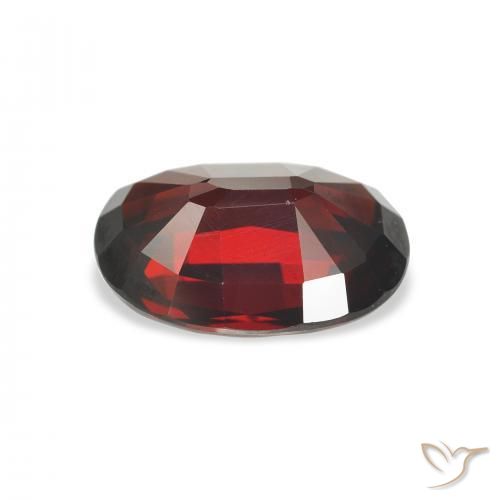 Granato Almandino Rosso scuro naturale da 4.09 ct, Ovale, VS