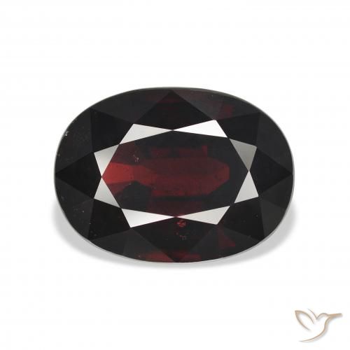 10.54ct Naturale Rosso nerastro Granato Almandino, Ovale, VS