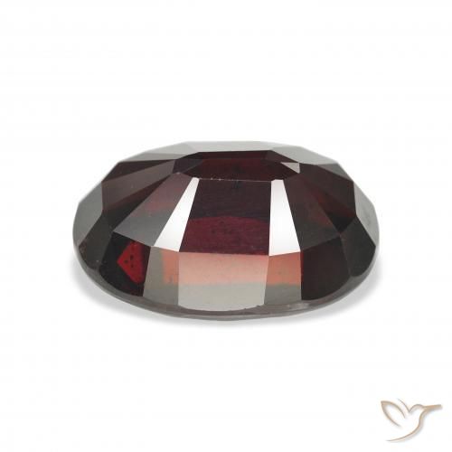 Granato Almandino Rosso nerastro naturale da 10.54 ct, Ovale, VS