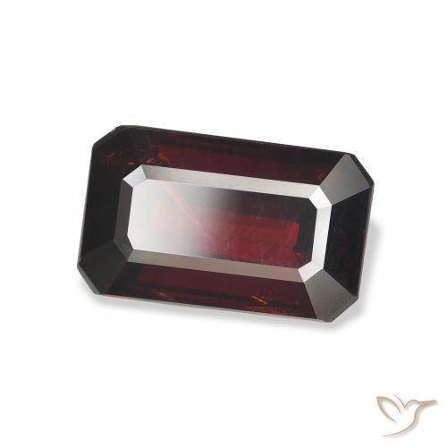 Granato Almandino Rosso nerastro naturale da 5.94 ct, Ottagonale / Taglio smeraldo, VS-SI