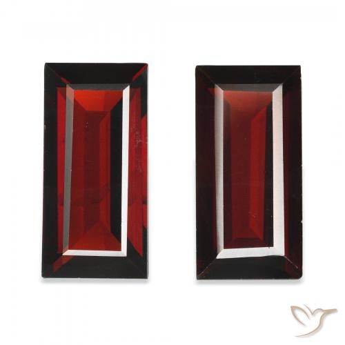 3.23ctw Naturale Rosso scuro Granato Almandino, Taglio a baguette, VVS-VS