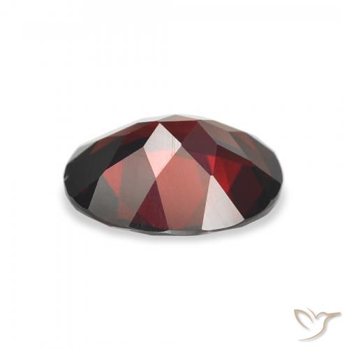 Granato Almandino Rosso scuro naturale da 2.83 ct, Ovale, VVS-VS