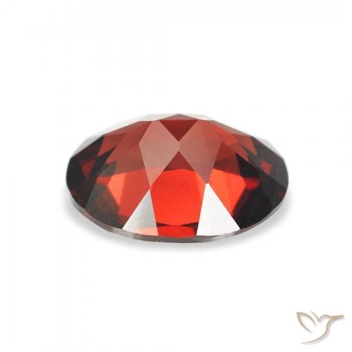 Granato Almandino Rosso Sangue Profondo naturale da 3.02 ct, Taglio ovale, VVS-VS