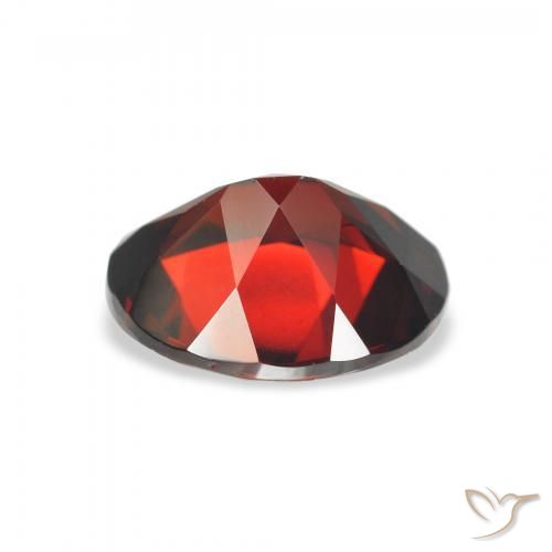 Granato Almandino Rosso scuro naturale da 2.92 ct, Ovale, VVS-VS