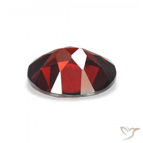 Granato almandino rosso scuro naturale da 3,00 ct, taglio ovale, VVS-VS