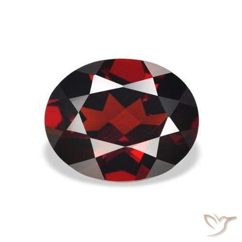 2.83ct Naturale Rosso scuro Granato Almandino, Ovale, VVS-VS