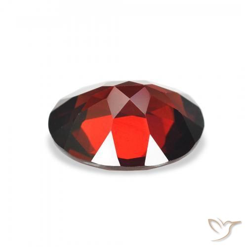 Granato Almandino Rosso scuro naturale da 2.83 ct, Ovale, VVS-VS