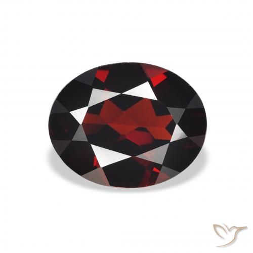 2.87ct Naturale Rosso scuro Granato Almandino, Ovale, VVS-VS