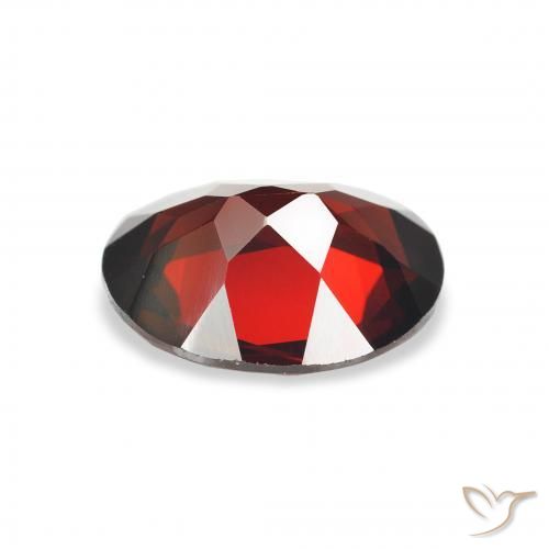 Granato Almandino Rosso scuro naturale da 2.87 ct, Ovale, VVS-VS