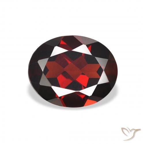 3.17ct Naturale Rosso scuro Granato Almandino, Ovale, VVS-VS