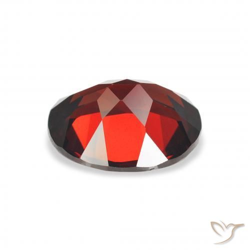 Granato Almandino Rosso scuro naturale da 3.17 ct, Ovale, VVS-VS