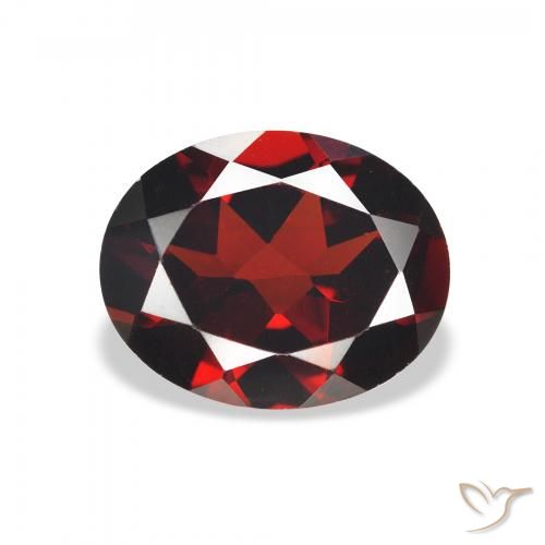 2.83ct Naturale Rosso scuro Granato Almandino, Ovale, VVS-VS