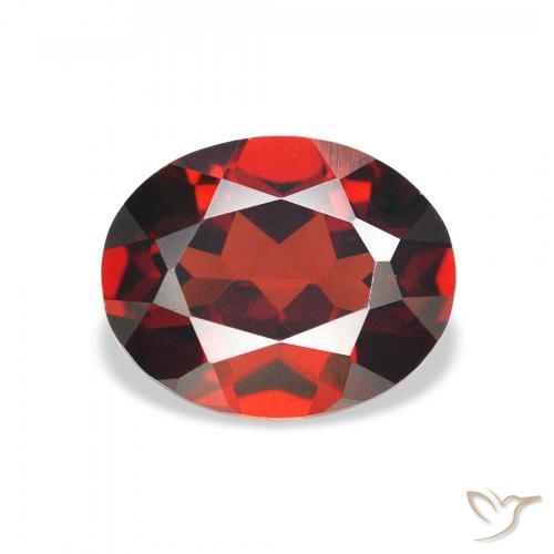 Granato Almandino Rosso medio naturale da 2.98 ct, Ovale, VVS-VS