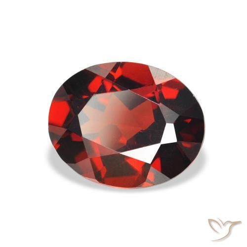 Granato Almandino Rosso medio naturale da 2.98 ct, Ovale, VVS-VS