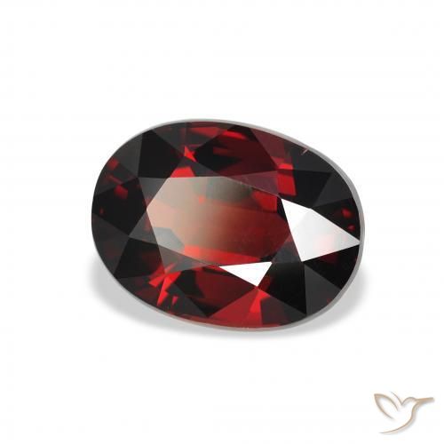 Granato Almandino Rosso scuro naturale da 3.56 ct, Ovale, VS