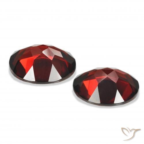 Gemme di Granato Almandino Rosso scuro naturale da 8.16 ct, Ovale, VVS-VS