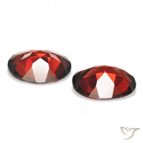 Gemme di Granato Almandino Rosso scuro naturale da 7.00 ct, Ovale, VVS-VS