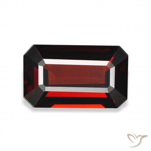5.08ct Naturale Rosso scuro Granato Almandino, Taglio smeraldo, VVS-VS